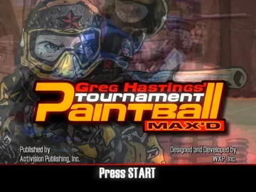 Greg Hastings Tournament Paintball Maxd (USA) screen shot title